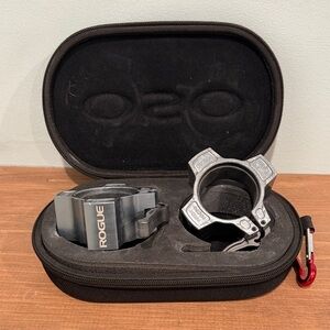 Rogue Black Barbell Collars with Case